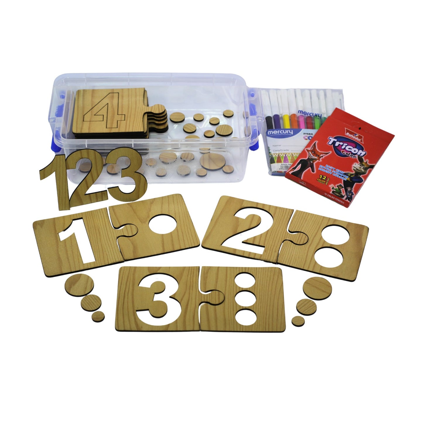 1 to 10 Number Puzzles & Learning Puzzles Wooden Toy