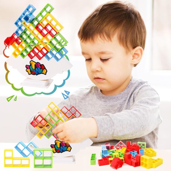 Tetris Balance Stacking Tower - Puzzle Board Game For Kids