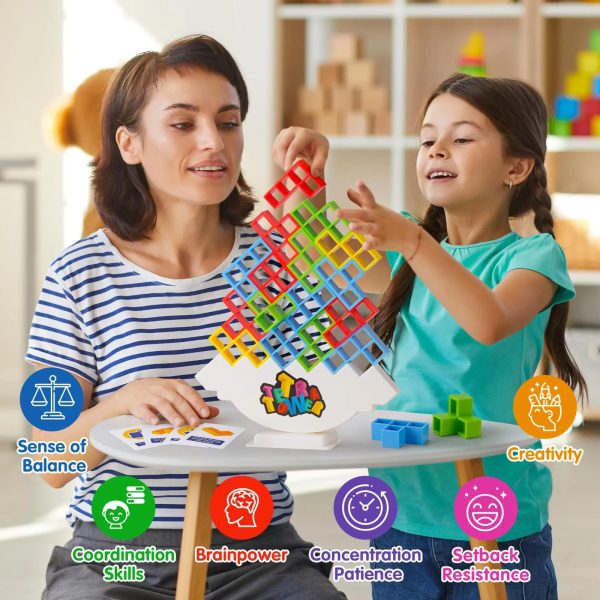 Tetris Balance Stacking Tower - Puzzle Board Game For Kids