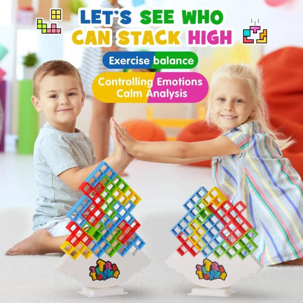 Tetris Balance Stacking Tower - Puzzle Board Game For Kids